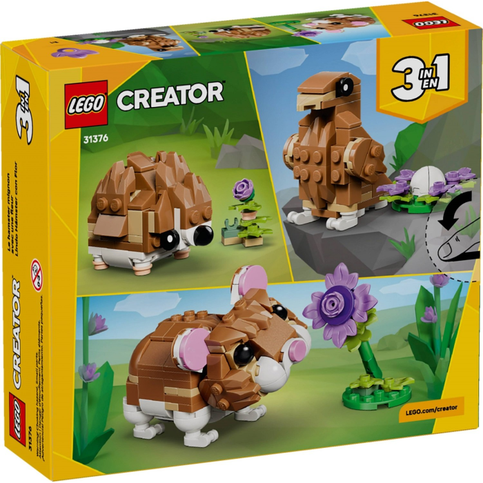 LEGO® Creator 3v1 31376 Roztomilý škrečok s kvetinou - Kockovo