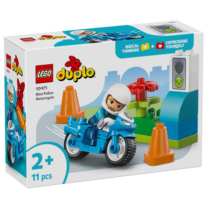 LEGO® DUPLO® Town 10471 Modrá policajná motorka