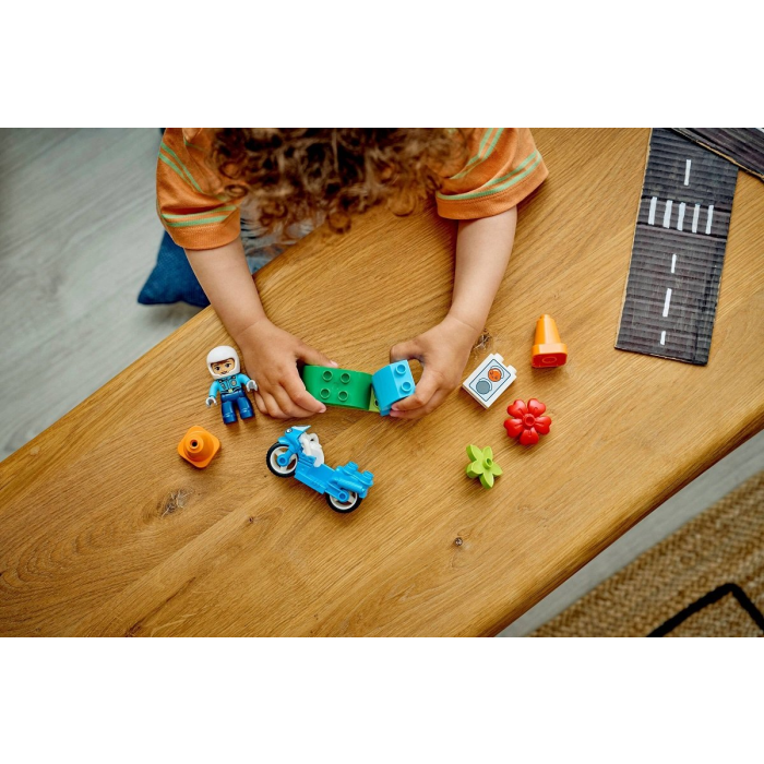 LEGO® DUPLO® Town 10471 Modrá policajná motorka