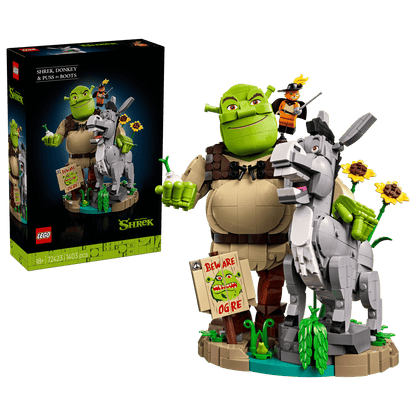 LEGO® Shrek 72423 Shrek, Oslík a Kocúr v čižmách